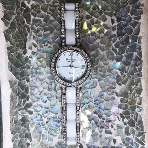 Armitron NOW Ceramic & Swarovski Crystal Watch